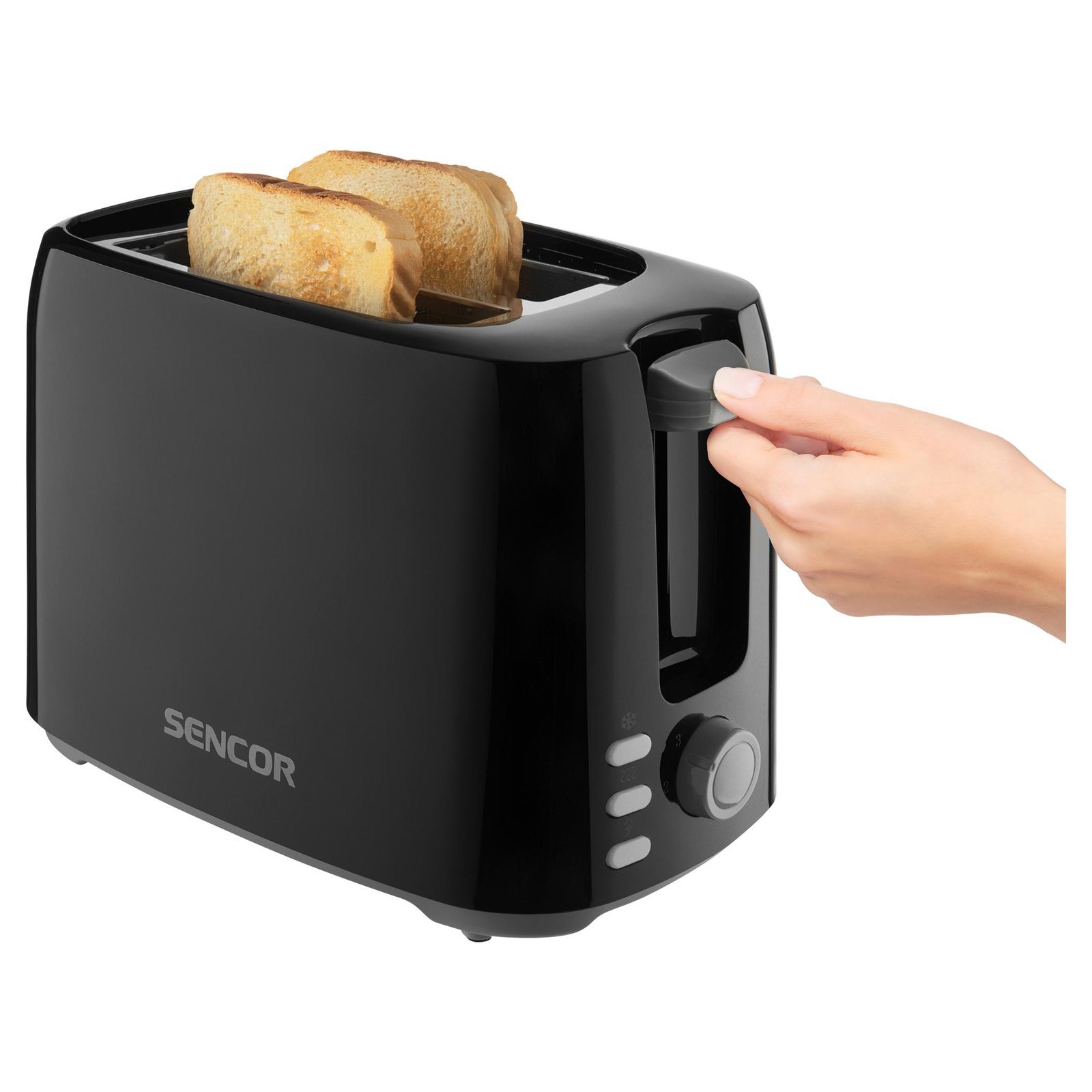 Тостер Sencor STS 2607BK , 2 тоста, 750 Вт, черный